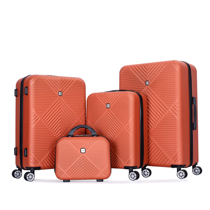 4 Piece Lightweight Suitcase, Makeup Box, Aircraft Wheels Daily Nest