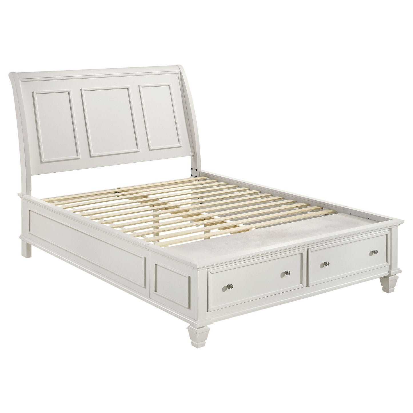 Rocco - 4 Piece Queen Bedroom Set - Cream White Furniture Max
