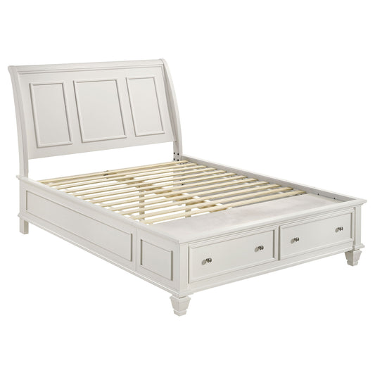 Rocco - 4 Piece Queen Bedroom Set - Cream White Furniture Max