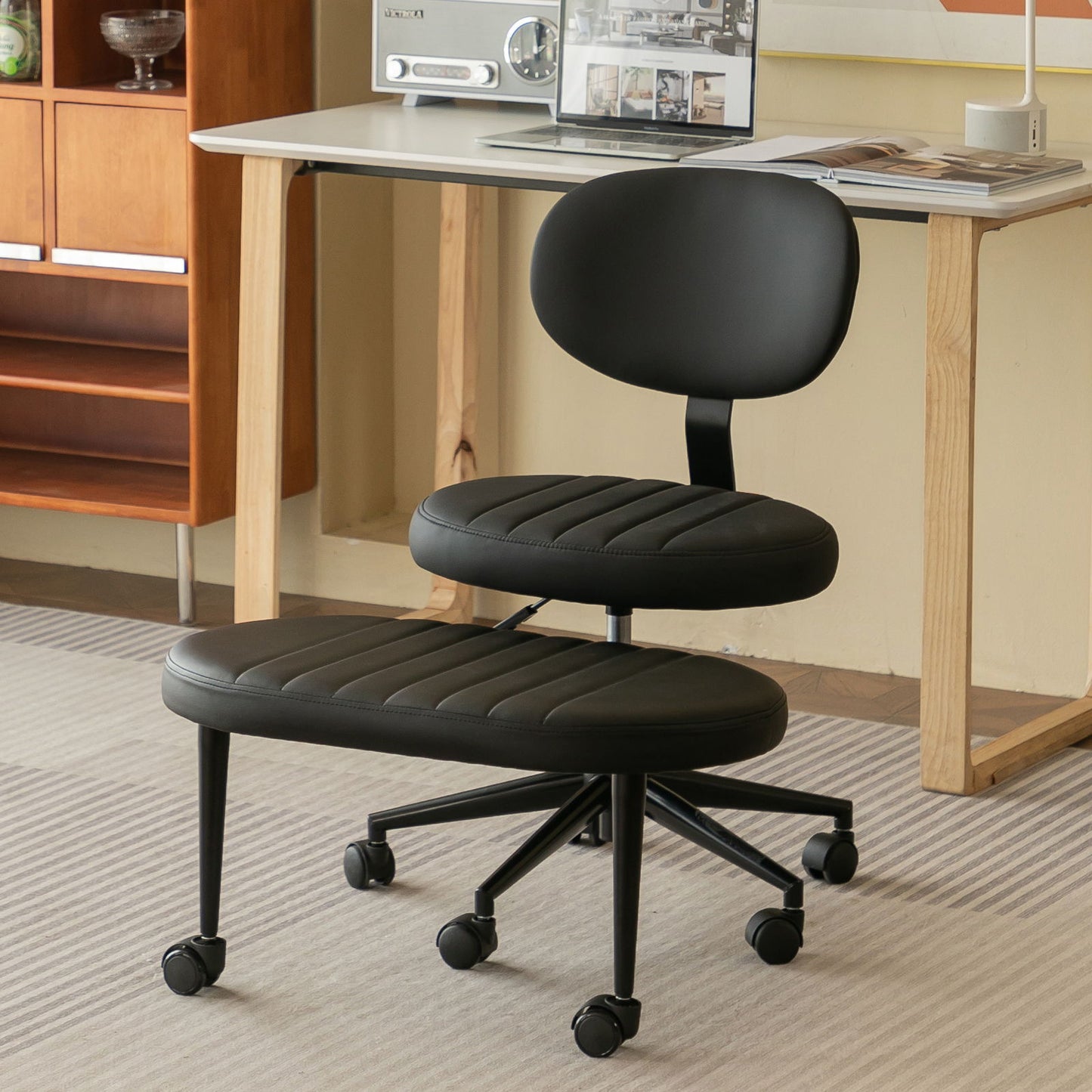 Ergonomic Cross Legged Office Chair With Back Support Home Essentials