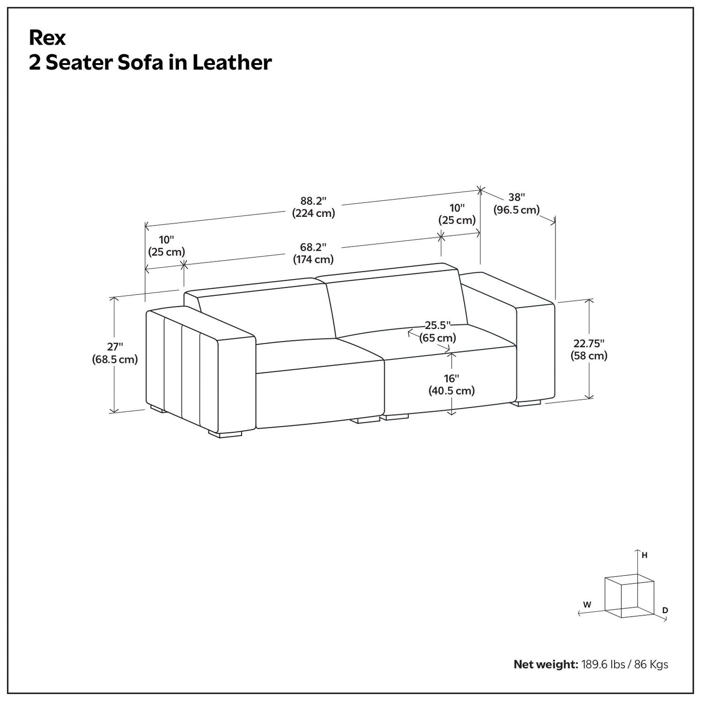 Rex - Handcrafted Sofa Simpli-Home