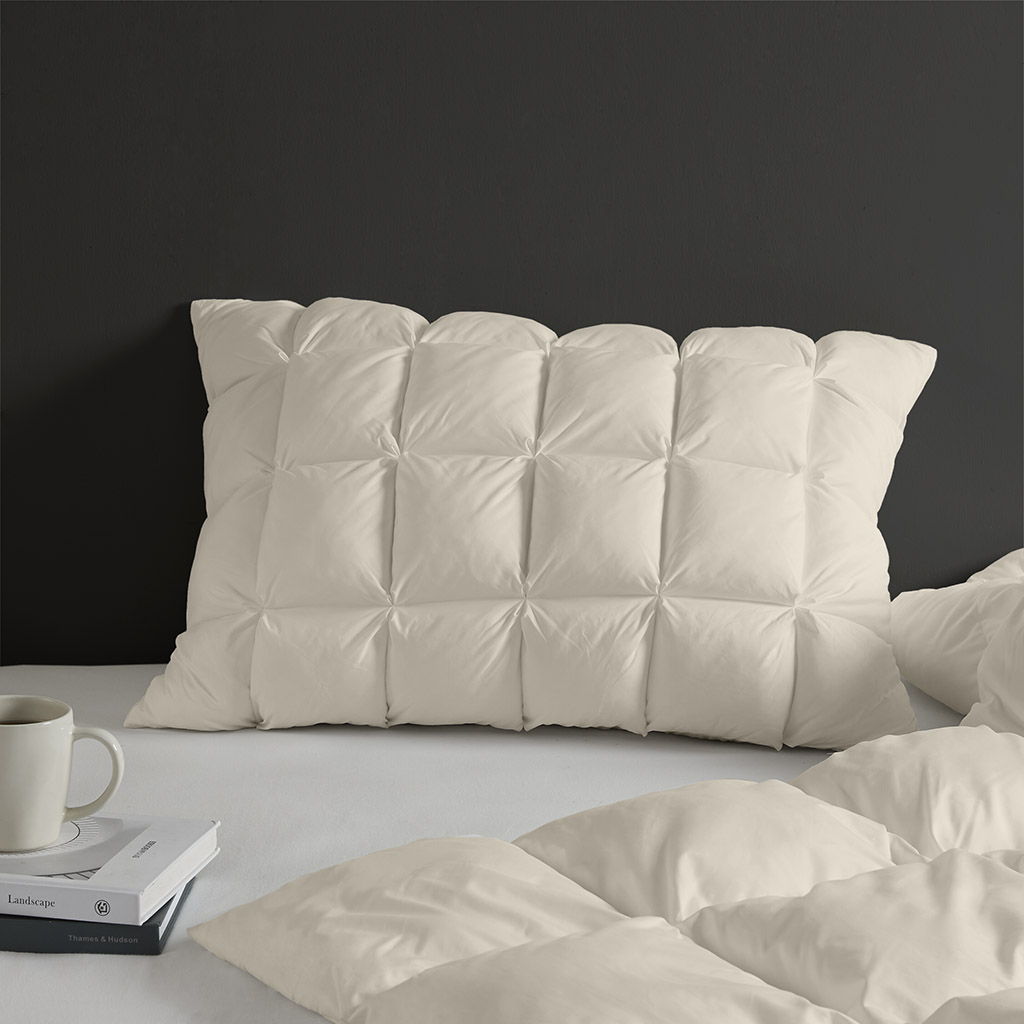 Stay Puffed - Overfilled Pillow Protector Single Piece - Tan Madison Park