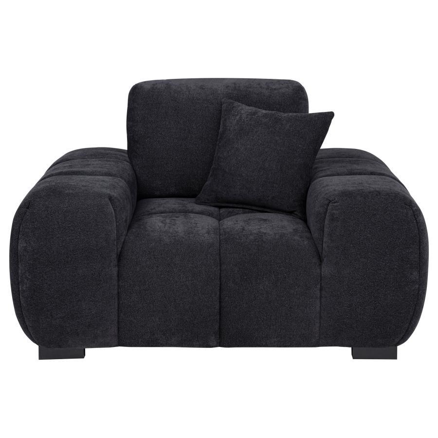 Octavia - Fabric Upholstered Track Arm Accent Chair Coaster Fine Furniture