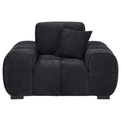 Octavia - Fabric Upholstered Track Arm Accent Chair Coaster Fine Furniture