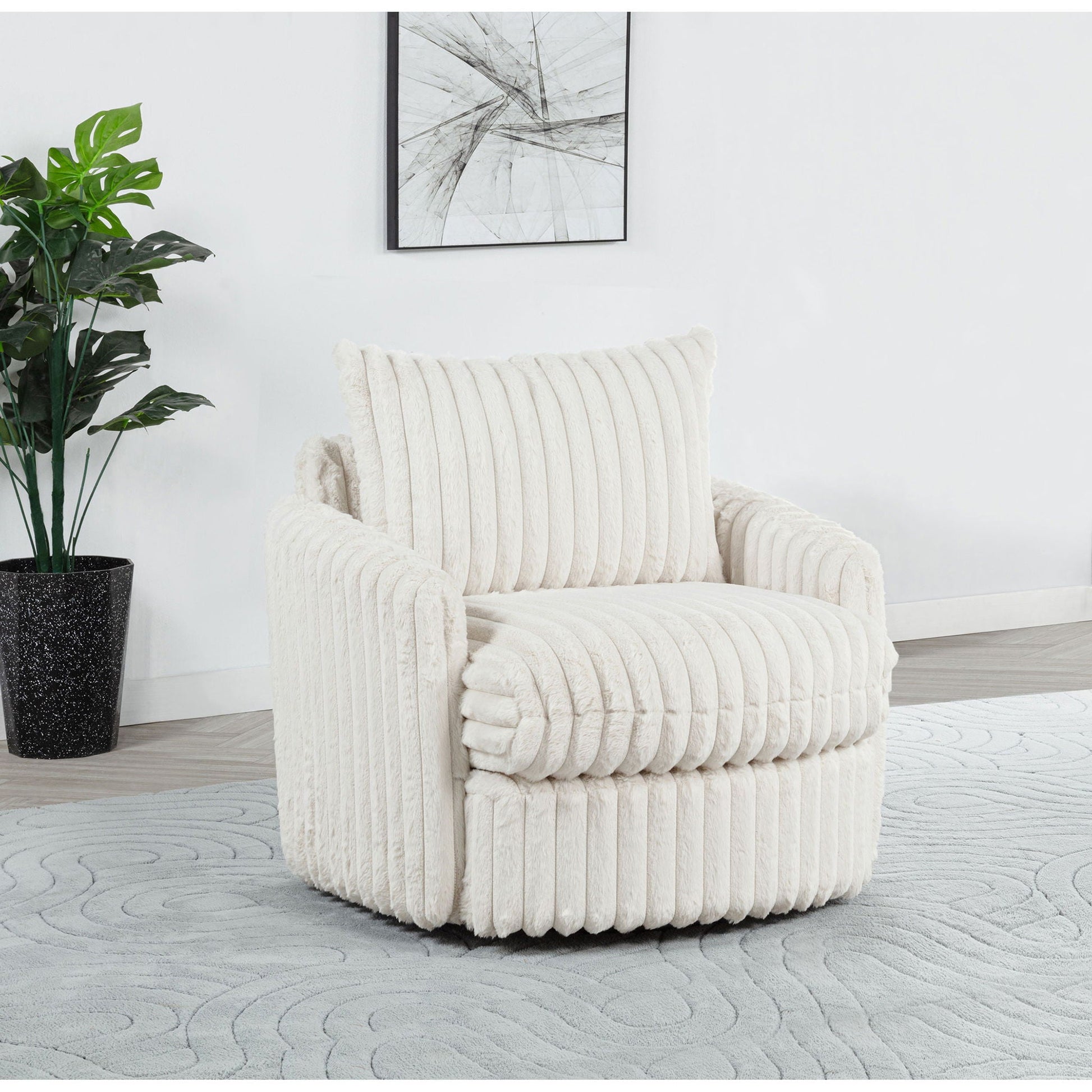 Crandall - Swivel Accent Chair Furniture Max
