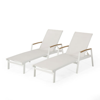 Oxton - Chaise Lounge Stylish Outdoor Seating Noble House