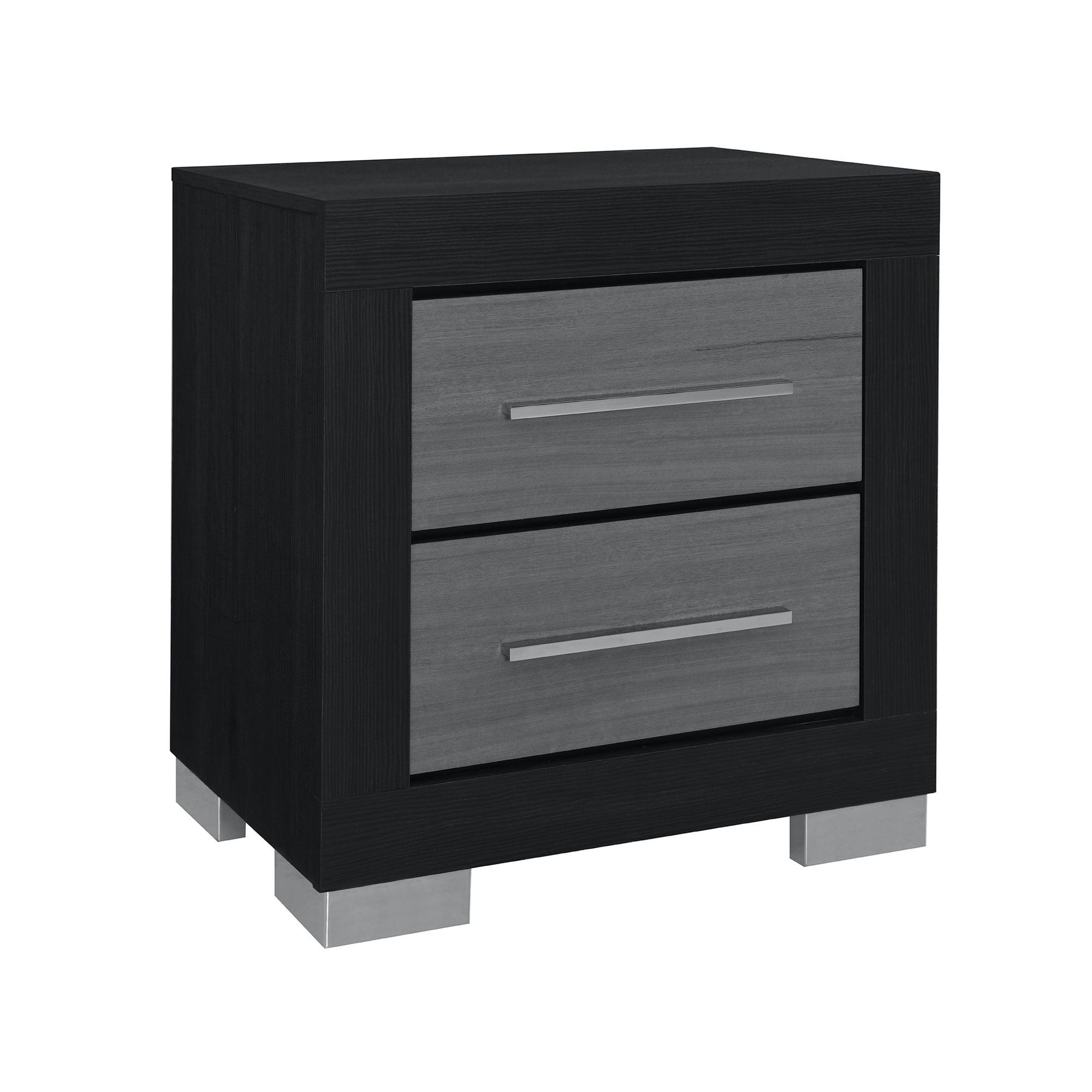 Elsa - 2 Toned Nightstand With Bar Handle And Spacious Drawers Global Furniture USA