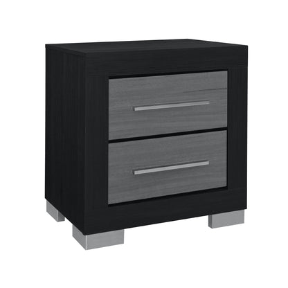 Elsa - 2 Toned Nightstand With Bar Handle And Spacious Drawers Global Furniture USA