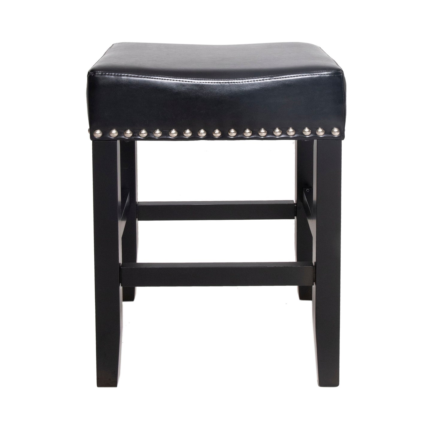 Soltique - Backless Dining Counter Stool With Nailhead Trim (Set of 2) Noble House