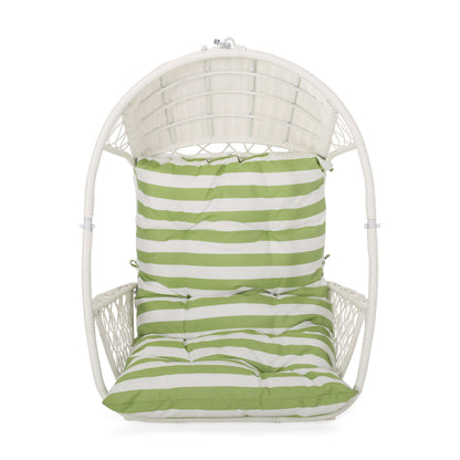 Malia - Wicker Hanging Chair With Cushion Noble House