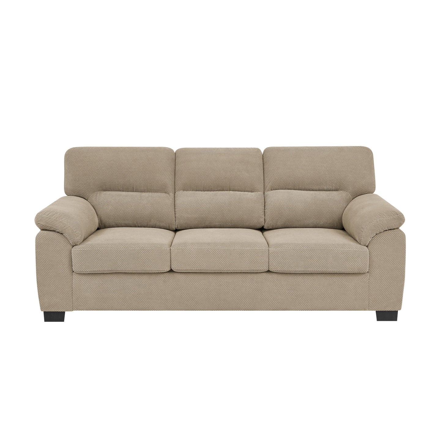 3 Seater Sofa With Padded Armrests And Triangular Leg Home Essentials