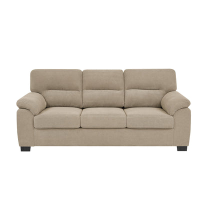 3 Seater Sofa With Padded Armrests And Triangular Leg Home Essentials