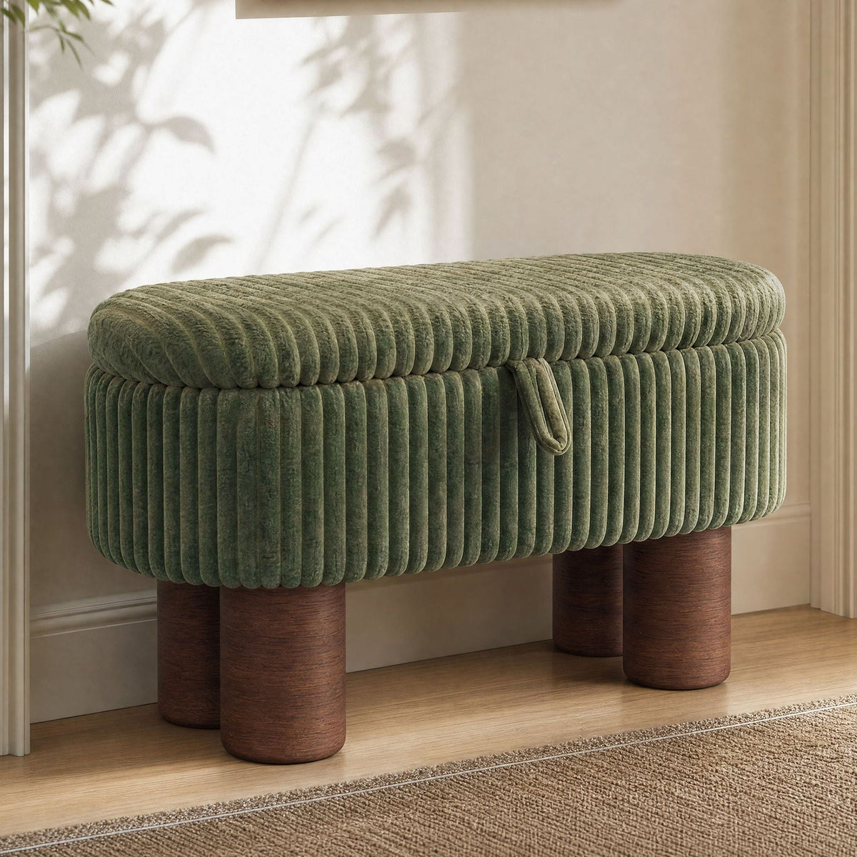 Modern Storage Ottoman Bench For Living Room Noble House