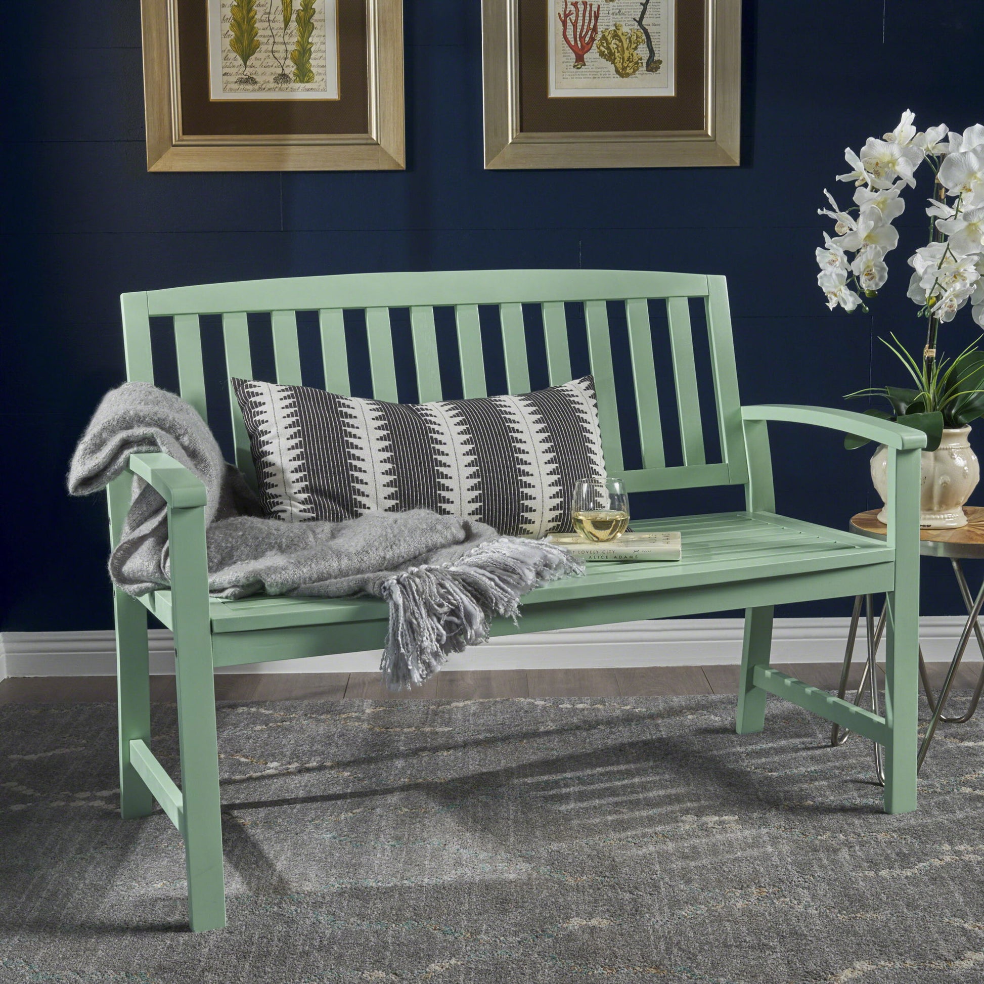 Farmhouse Style Loja Bench Indoor / Outdoor Noble House
