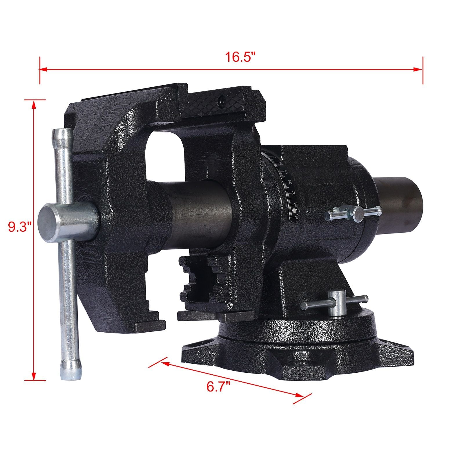 Heavy Duty 5" Multi Jaw Rotating Bench Vise With 360 Degree Swivel Base And Head Daily Nest