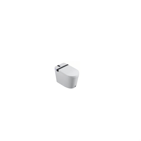 Smart Toilet With Bidet Seat Built In, Auto Open / Close Seat, Foot Sensor, LED Display - White Daily Nest