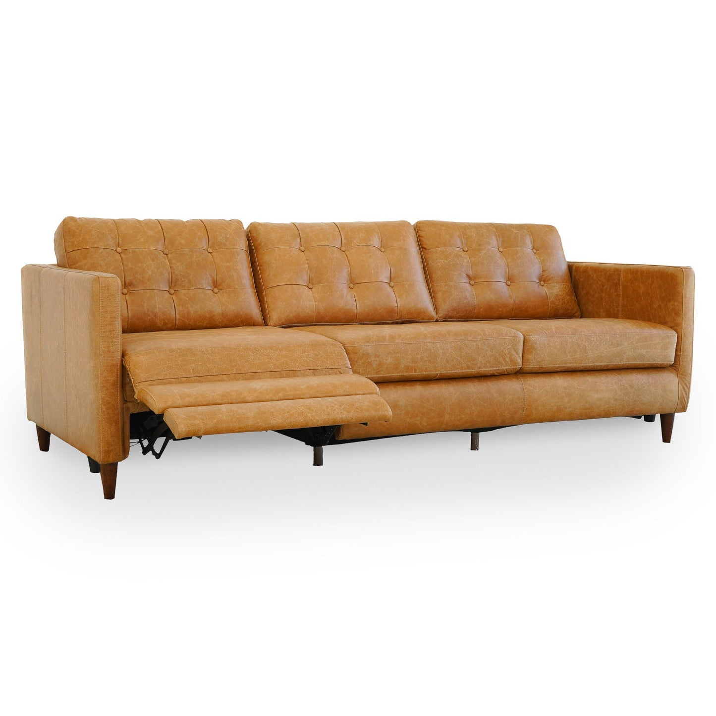 Christopher - Electric Inclining Sofa Left Facing - Tan Ashcroft Furniture