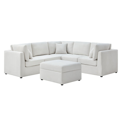 Chauncy - Sectional With Storage Ottoman Ridgecrest Home