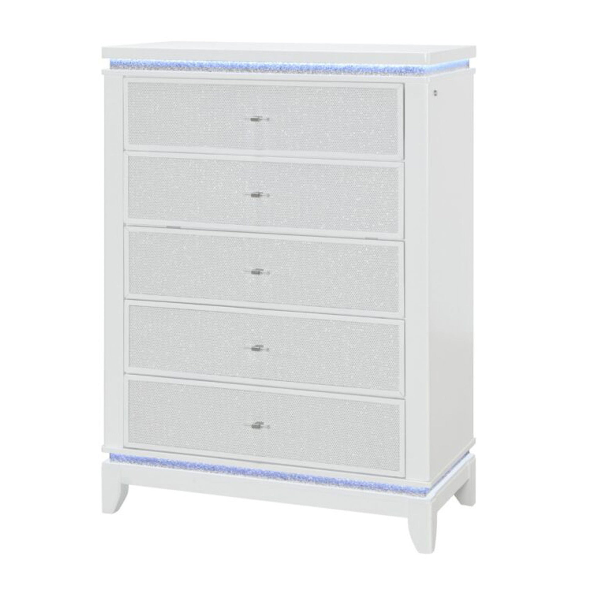 Adalid - Chest With LED Lighting - White Global Furniture USA