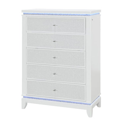Adalid - Chest With LED Lighting - White Global Furniture USA