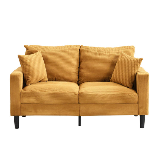 High Resilience Loveseat Sofa With Wooden Frame Home Essentials
