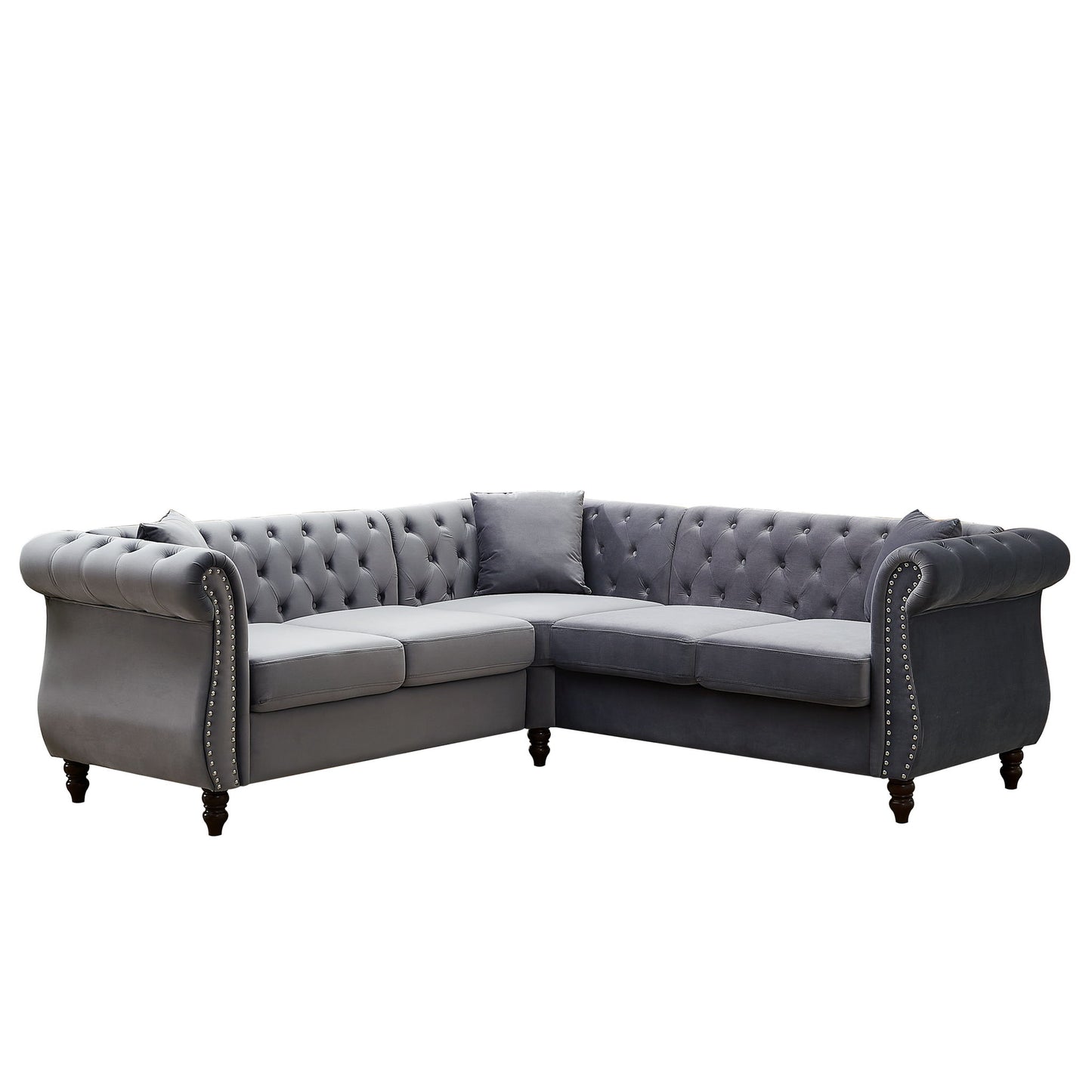 Streamline Modern L-Shaped Corner Sofa Home Essentials