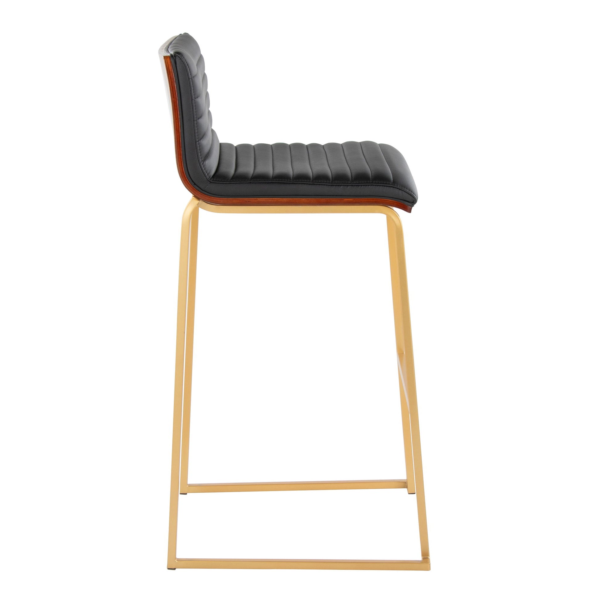 Mason Mara - Contemporary Versatile Desig Fixed Height Barstool (Set of 2) Lumi Source