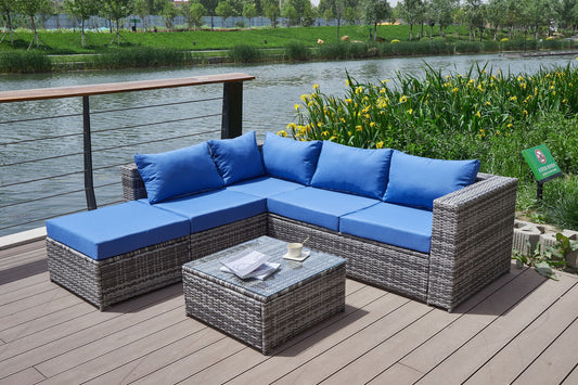 Patio Sofa With Cushions Home Essentials