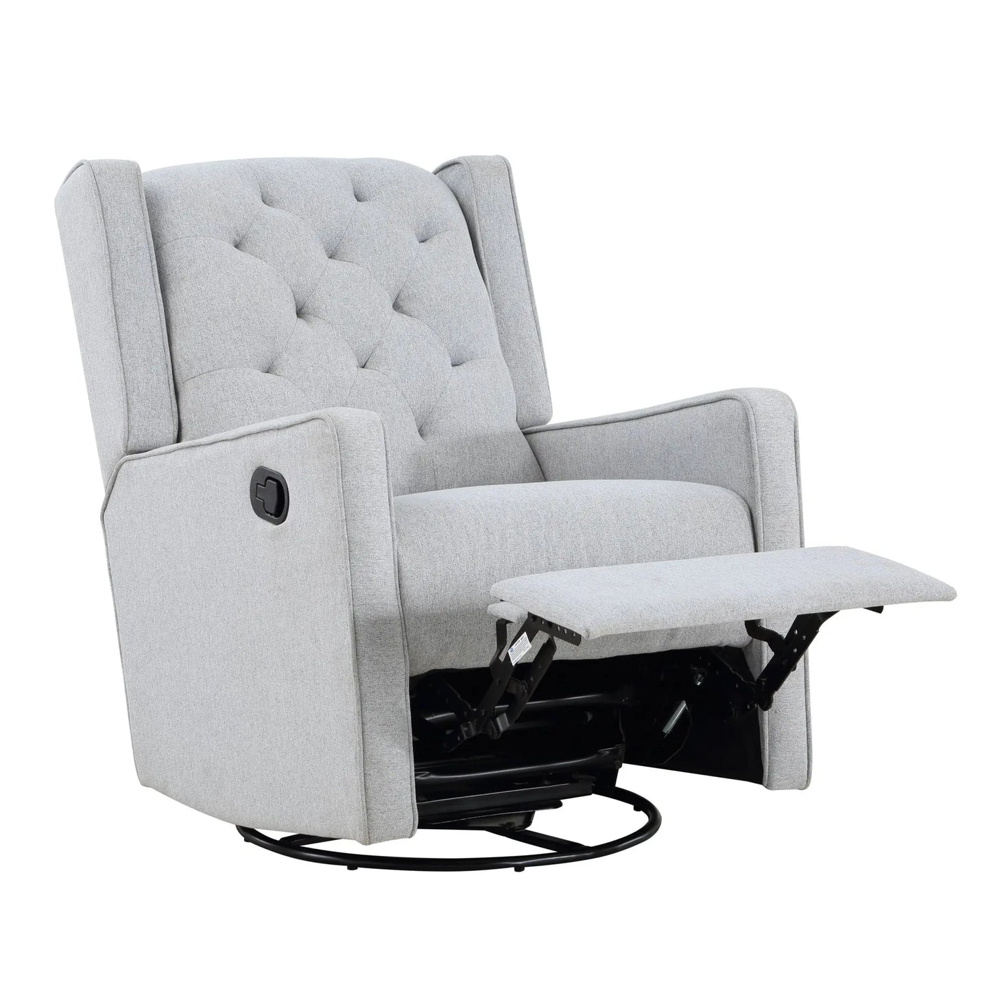 Milah - Gliding Swivel Recliner Tufted Suite Bebe