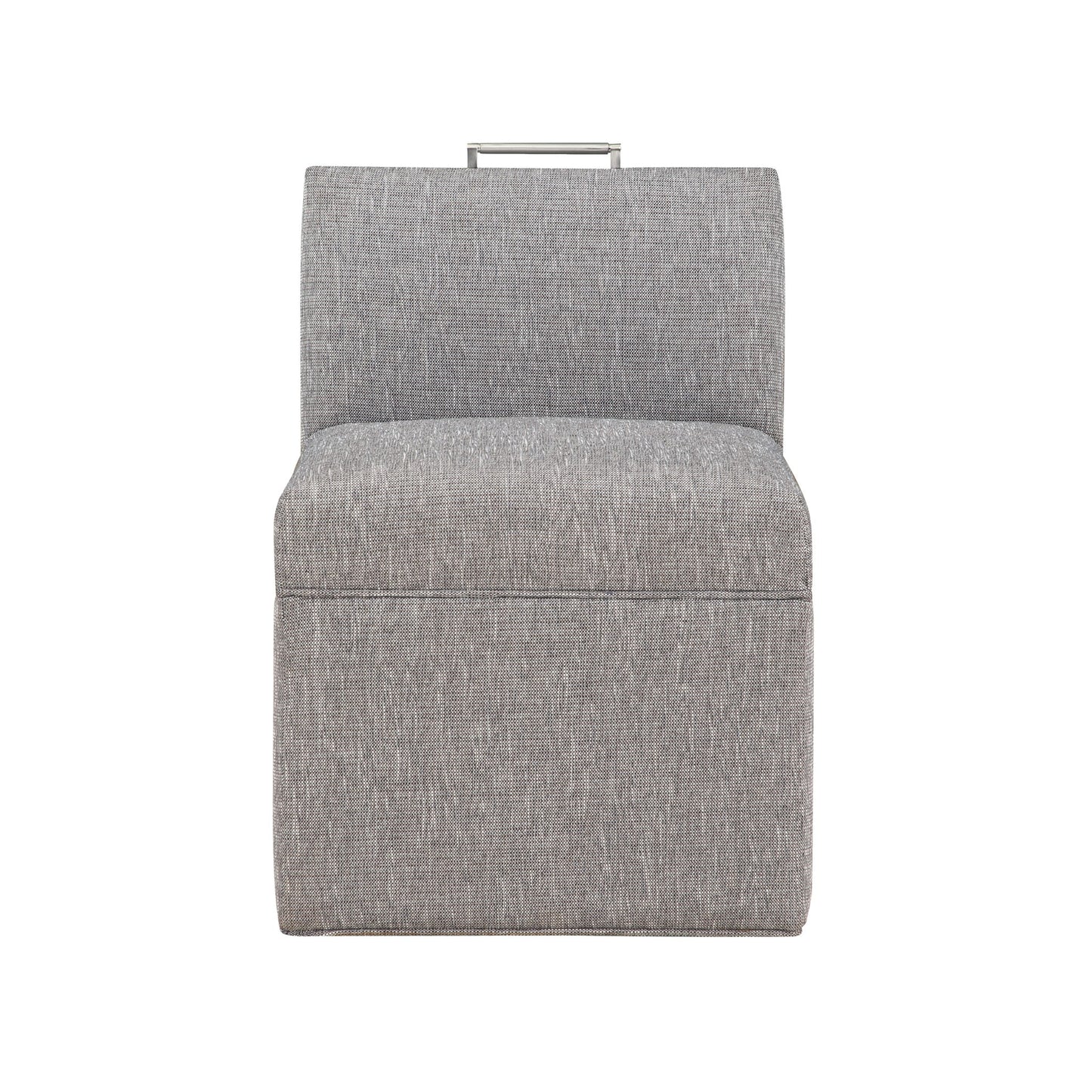 Della - Upholstered Castered Chair - Gray Ridgecrest Home