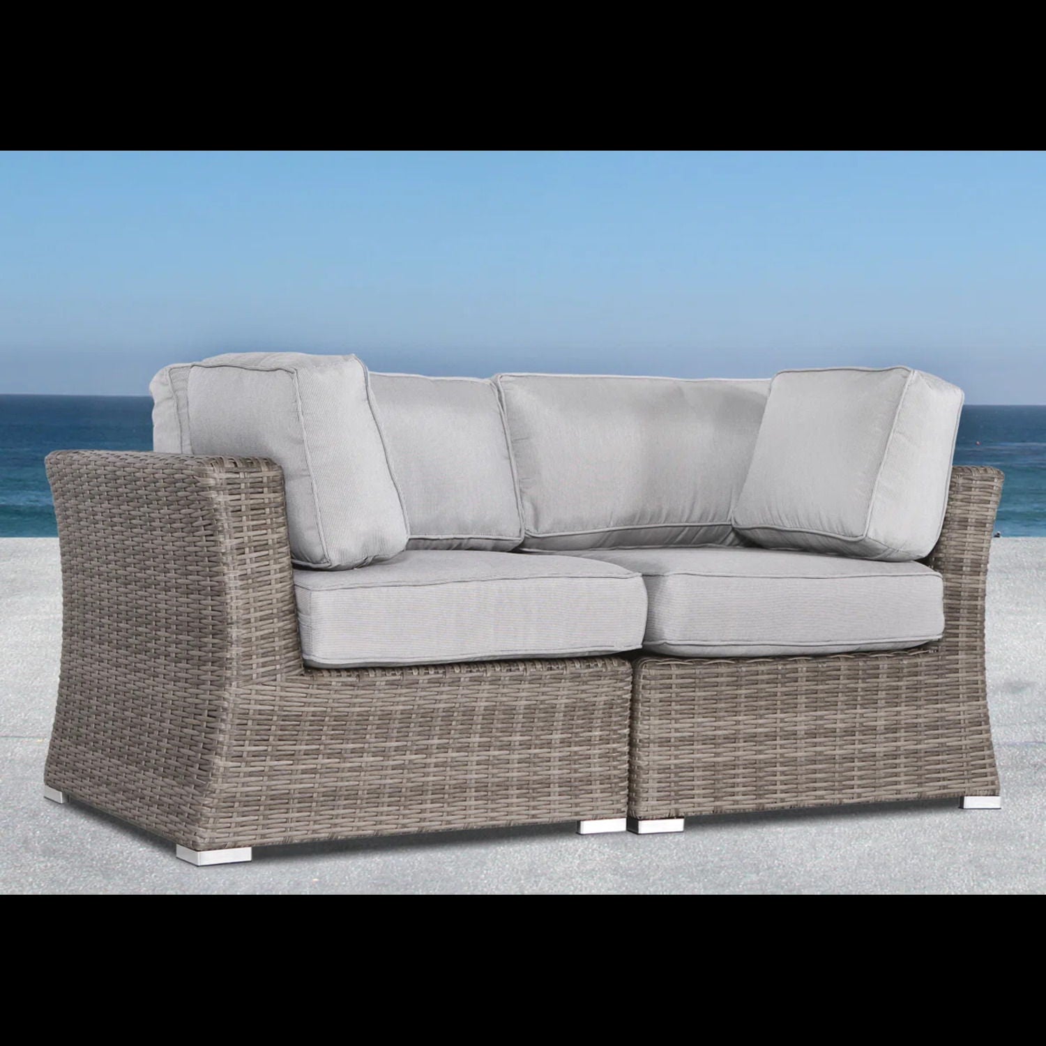 Loveseat With Cushions LSI Patio Furniture