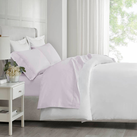 500 Thread Count Egyptian Cotton - Queen Deep Pocket Sheet Set - Lilac Madison Park