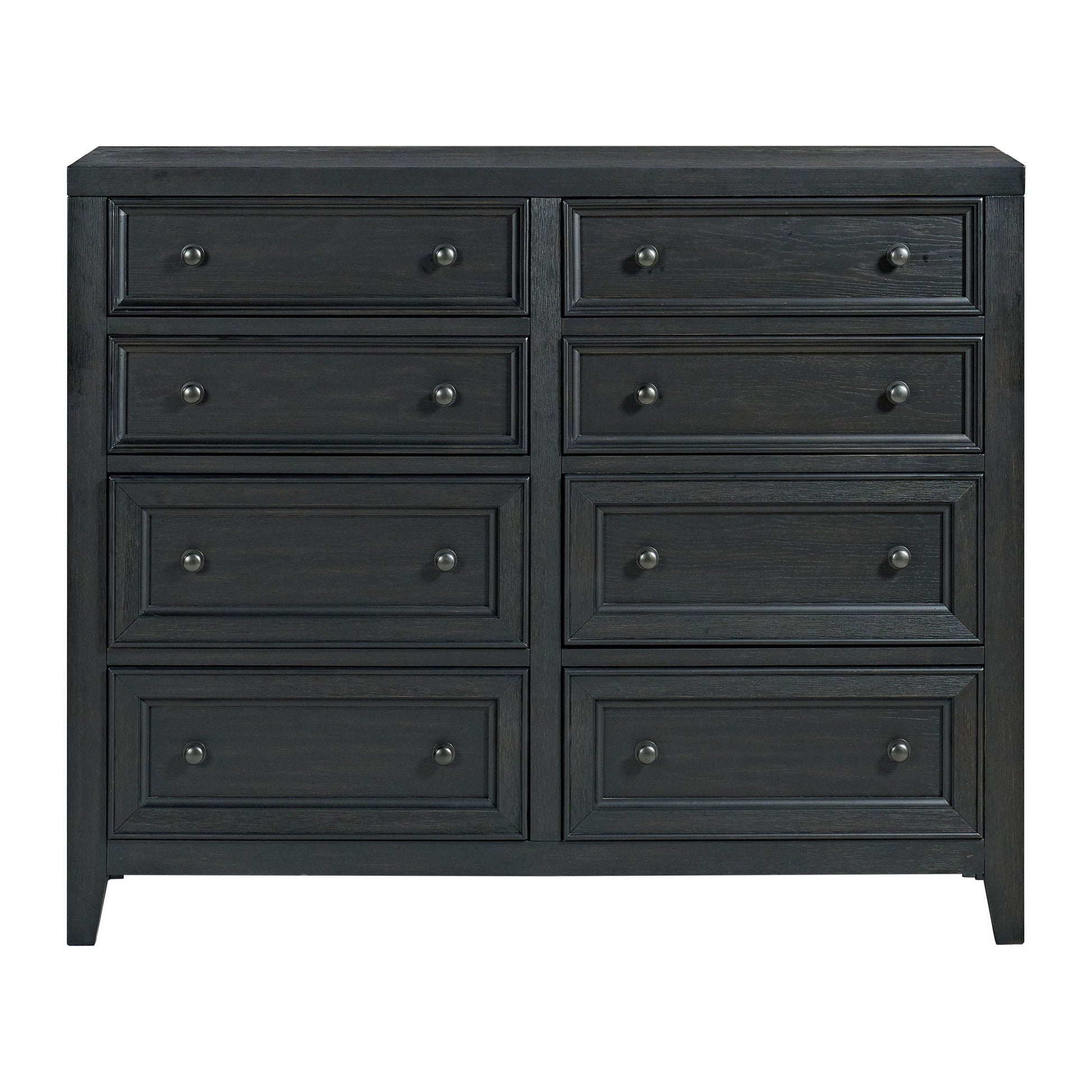 8 Drawer Dresser With Framed Fronts And Smooth Metal Glides Home Essentials