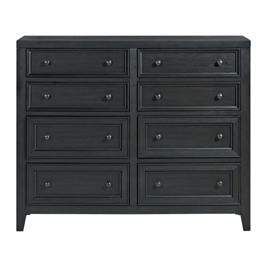 8 Drawer Dresser With Framed Fronts And Smooth Metal Glides Home Essentials
