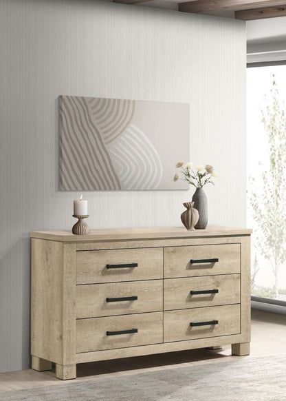 Oakglen - 6-Drawer Bedroom Dresser Coaster Fine Furniture