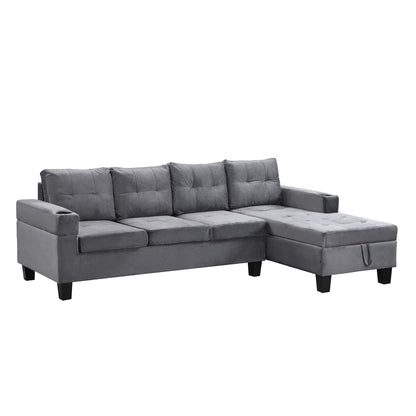 Modern Sectional Sofa Set With L Shape Chaise Lounge And Storage Home Essentials
