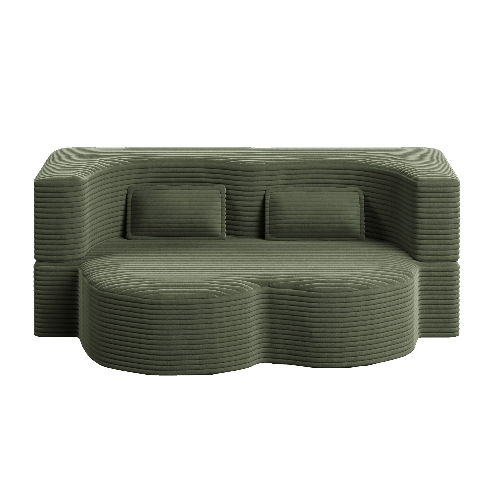 Convertible Foam-Filled Sleeper Sofa Bed With 2 Pillows Home Essentials