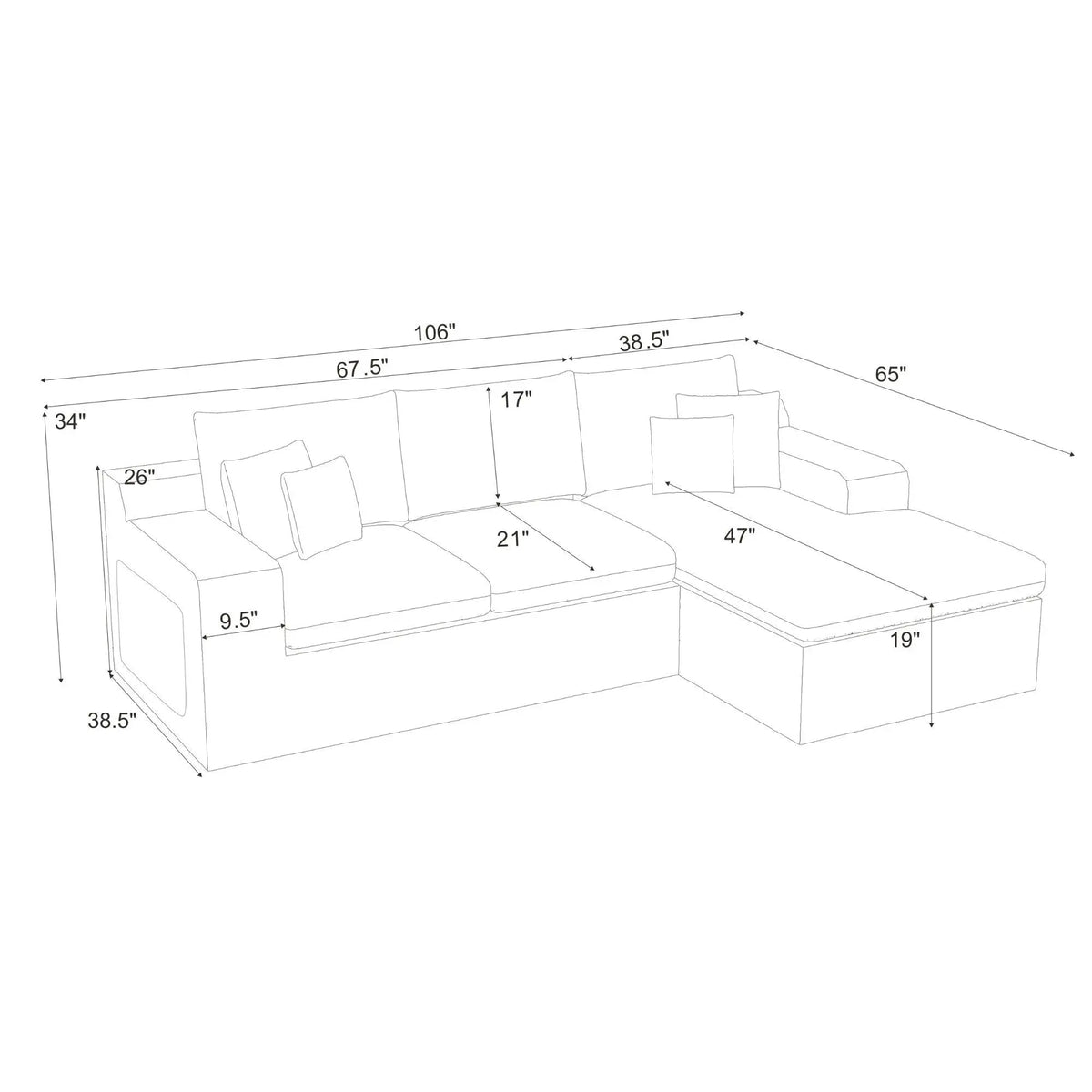 Compressed Sectional Home Essentials