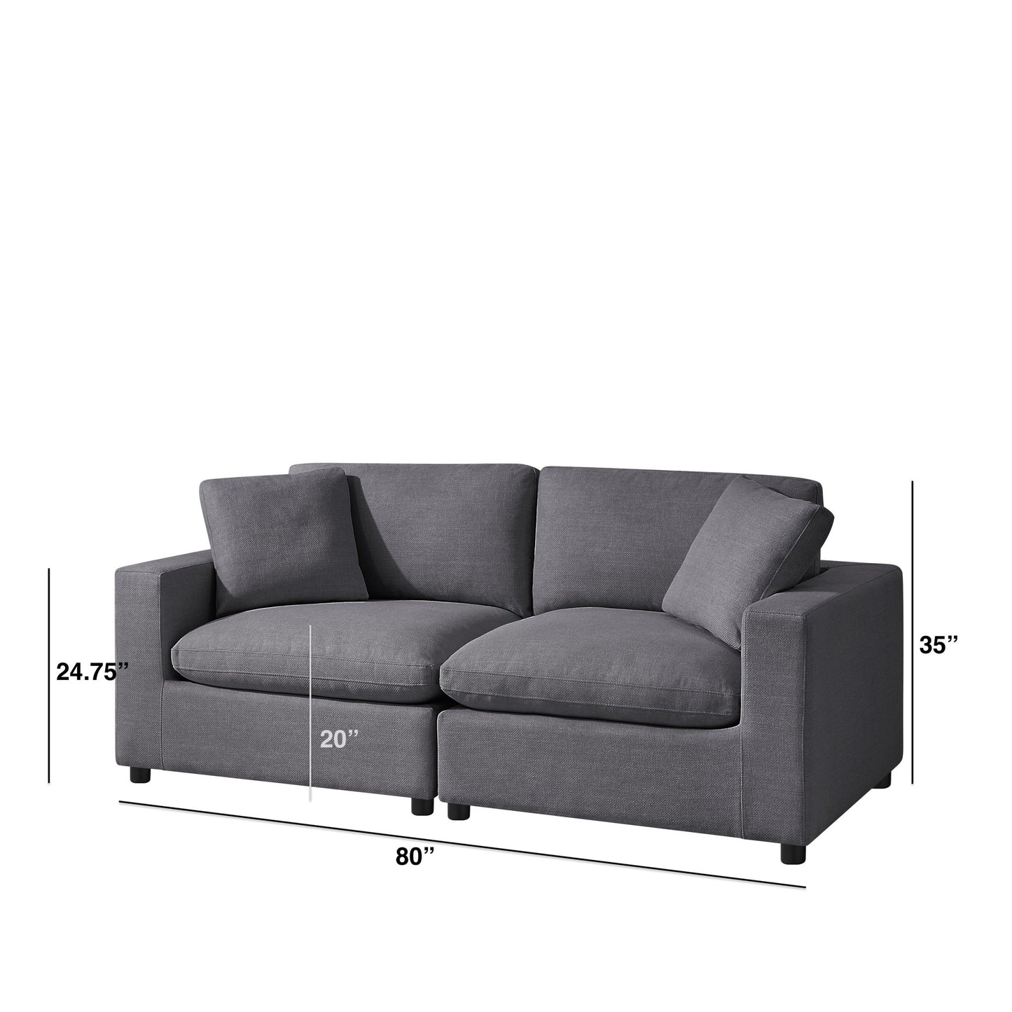 Cassandra - Modular 2 Piece Sofa Home Essentials