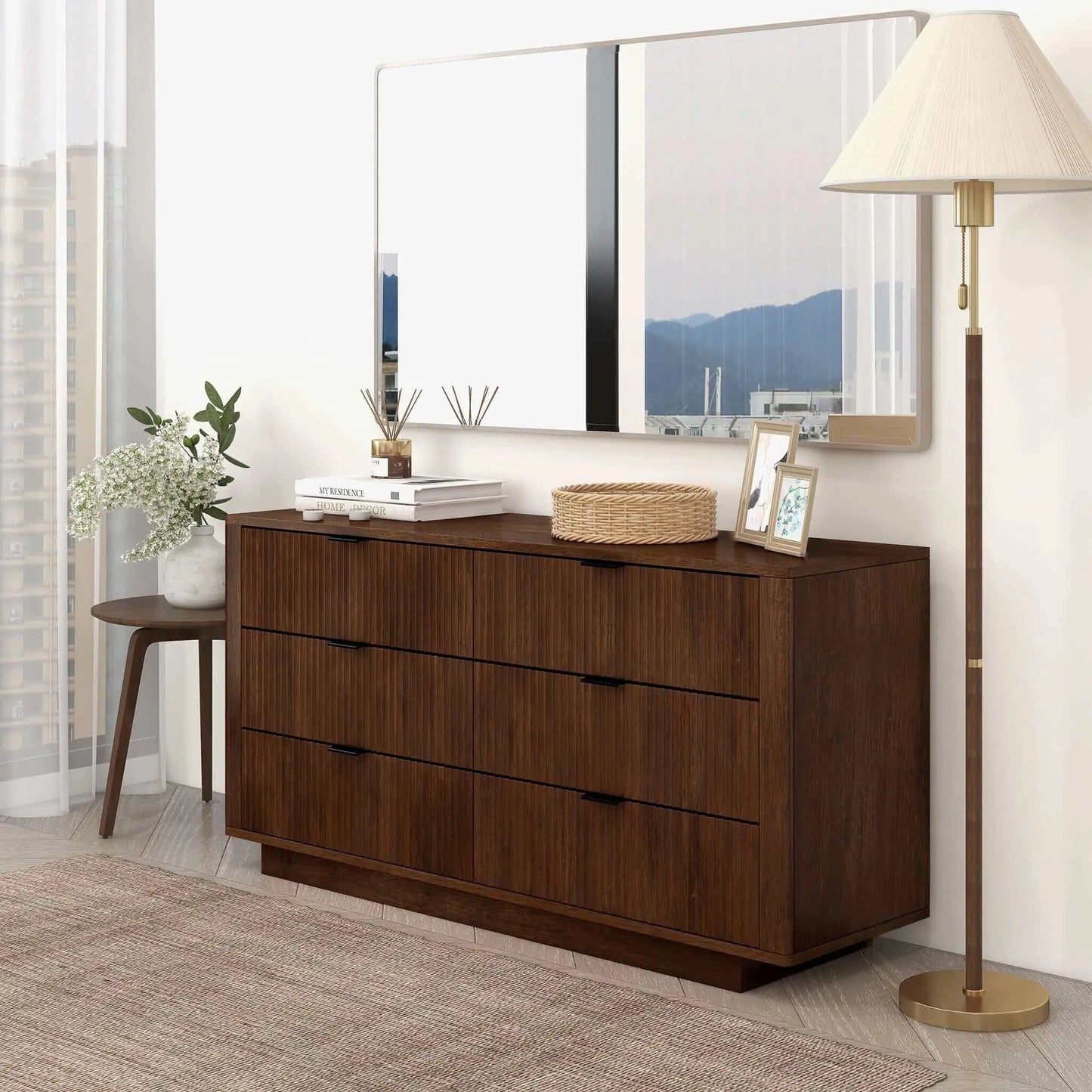 Lola - Dresser With 6 Drawers - Dark Brown Ashcroft Furniture
