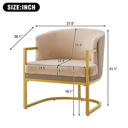 Upholstered Reading Accent Armchair For Living Room Noble House