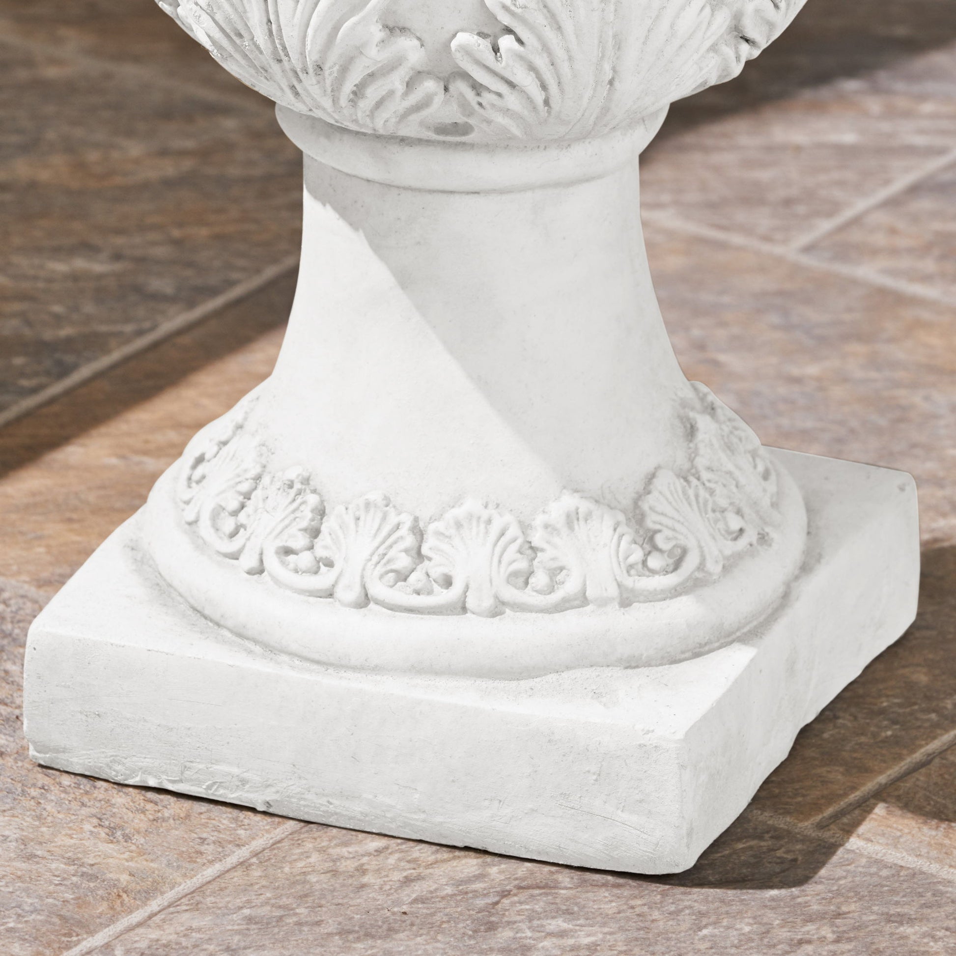 Roman Style Garden Urn Planter - Antique White Noble House