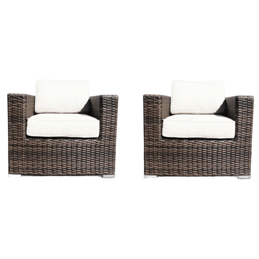 Outdoor Chairs Set With Cushions - Brown Mix LSI Patio Furniture