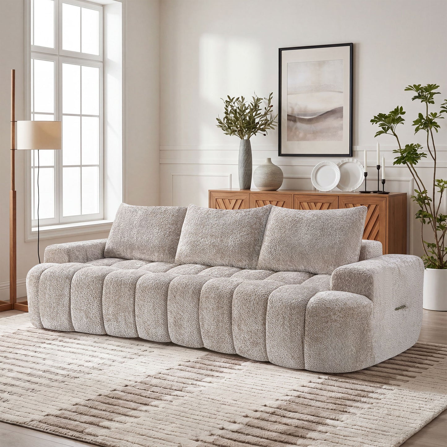 Extra Large Curved Front Compressed Sectional Sofa Home Essentials