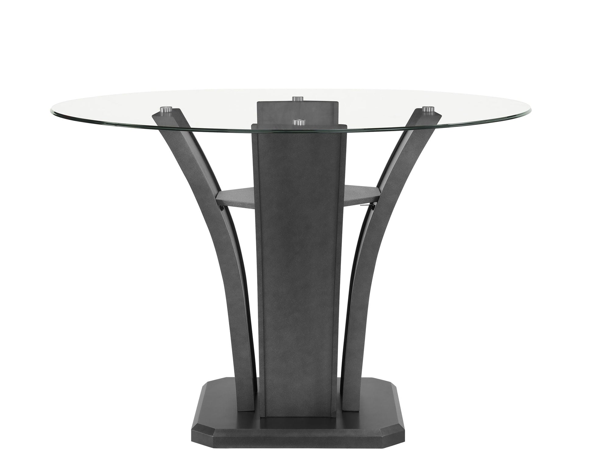 Camelia - Counter Height Table - Glass - Gray Crown Mark