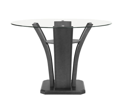 Camelia - Counter Height Table - Glass - Gray Crown Mark