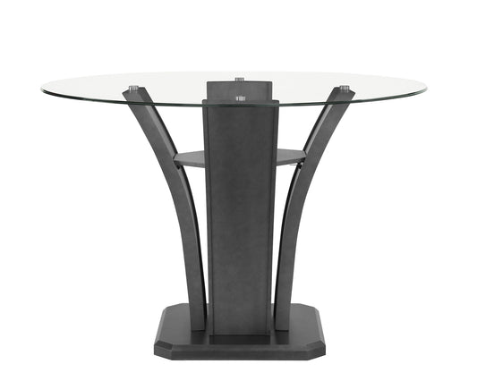 Camelia - Counter Height Table - Glass - Gray Crown Mark
