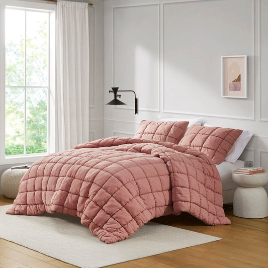 Dream Puff - Down Alternative Comforter Set - Rose