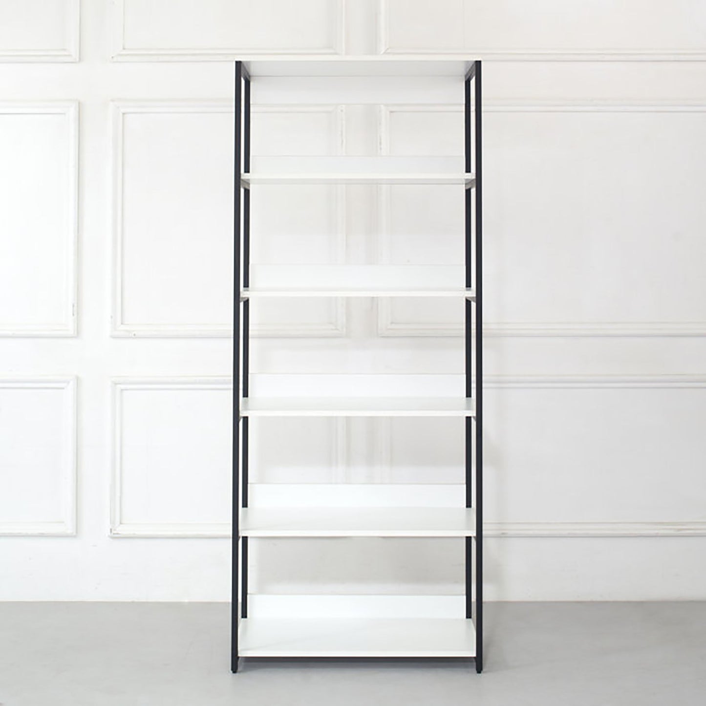 Fiona - Freestanding 3 Tower Wood Closet System With Metal Frame 7 Shelf Walk - White Home Essentials