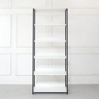Fiona - Freestanding 3 Tower Wood Closet System With Metal Frame 7 Shelf Walk - White Home Essentials